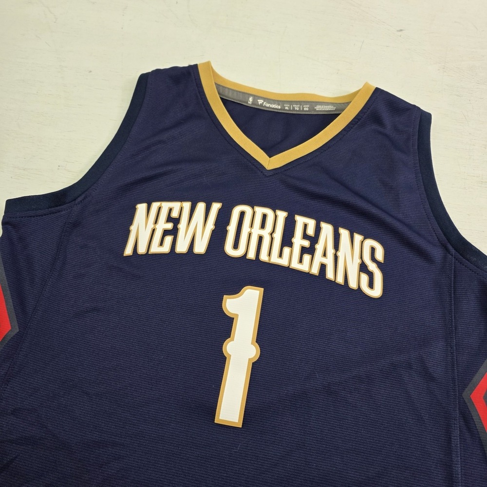 New Orleans Pelicans Jersey Blue Zion Williamson #1 Fanatics NBA Youth‎ Boys XL - Picture 2 of 8